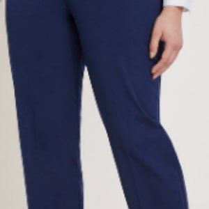 ELOQUI Navy Ankle Pants Sz 18 SHORT